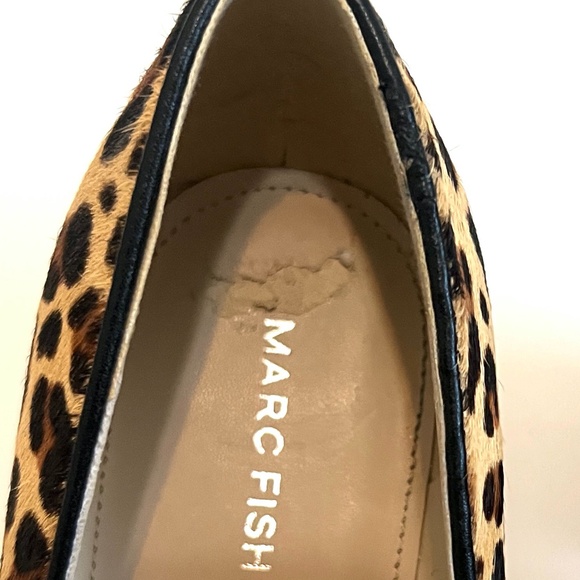 EUC Marc Fisher Leopard Print Calf Hair Pumps - Size 8M - Picture 10 of 16
